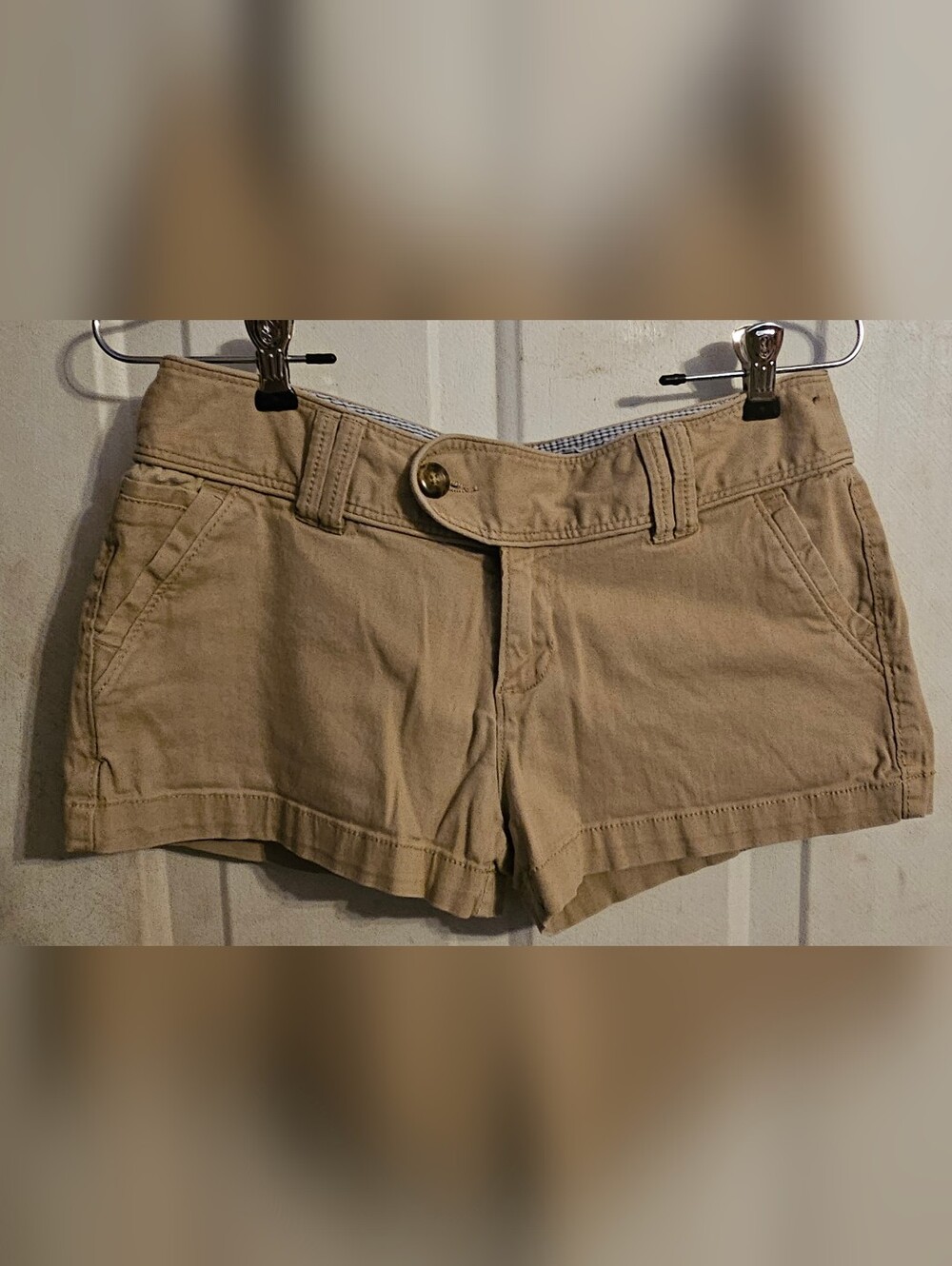 Women’s Casual Tan Cotton Shorts